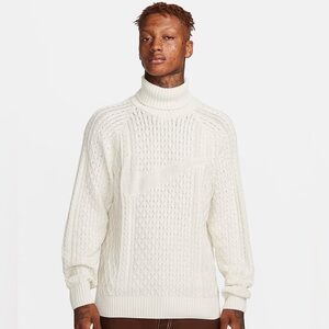 Nike Life Men's Cable Knit Turtleneck Sweater - Mens Large